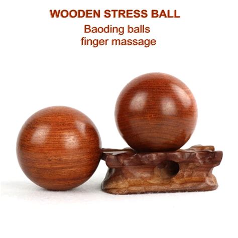 5cm 6cm Available Wood Fitness Ball Baoding Ballsmassage Handball Hand Health Relaxation