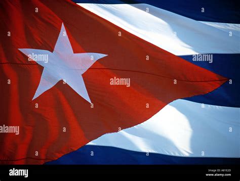 Cuban Flag Cuba Stock Photo Alamy