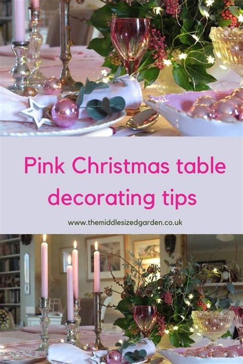 How to revive your Christmas table decorations with pink - The Middle