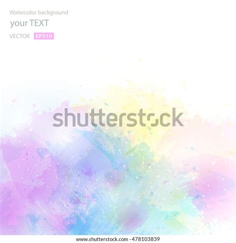 Abstract Artistic Watercolor Splash Background Vector Stock Vector