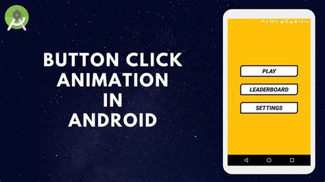 How To Create Button Click Effect Animation Like Games In Android