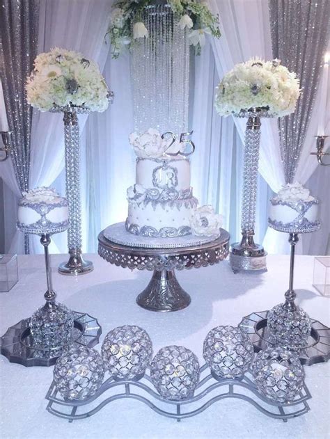 Silver Wedding Anniversary Party See More Party Planning Ideas At