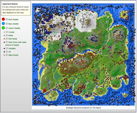 Ark Karte The Island Karte