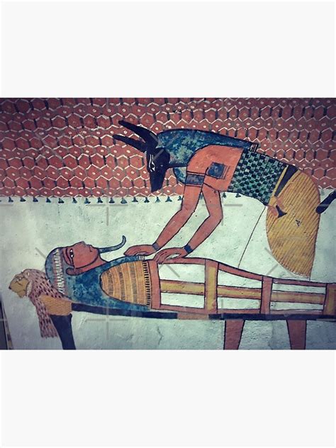 Egyptian God Anubis Preparing The Mummy Of Sennutem Egyptian Funeral Rites Ancient Egypt