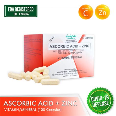 Ascorbic acid is a synthetic form of vitamin c and is almost always derived from gmo sources.tips for finding whole foods vitamin c supplements instead. Ascorbic Acid Vitamin C with Zinc 500mg 10mg 100 capsules ...