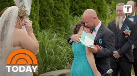 Watch Young Girl Ask Her Stepdad To Adopt Her During Moms Vows Youtube