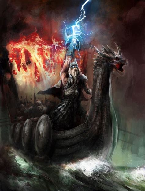 Gods in Norse Mythology - Life in Norway | Dragon wall art, Viking art