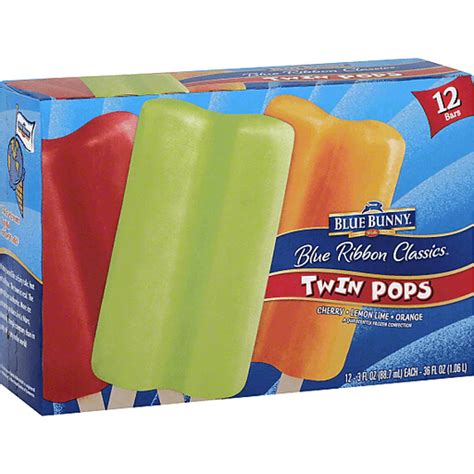Blue Ribbon Classics Twin Pops Frozen Confections 12 3 Fl Oz Pops