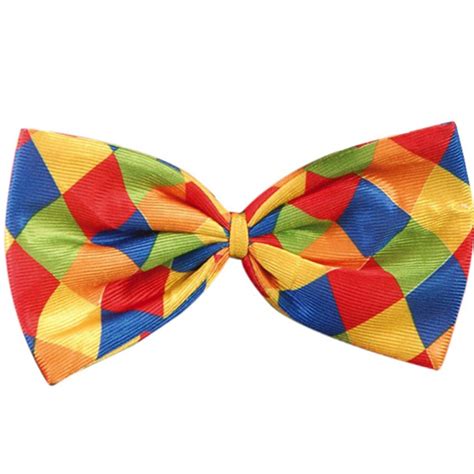 Giant Checked Clown Bow Tie Cm Fancy Dress Party Etsy
