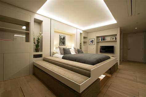 Modular Studio Apartment With Elevator Bed And Disappearing Dining
