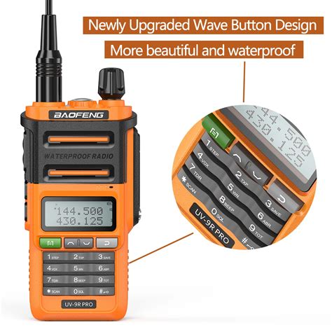 Baofeng Uv 9r Pro Radio Waterproof Long Distance Dual Band Walkie