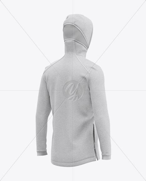 Download Basketball Heather Hoodie Mockup - Back Half Side View Of ...