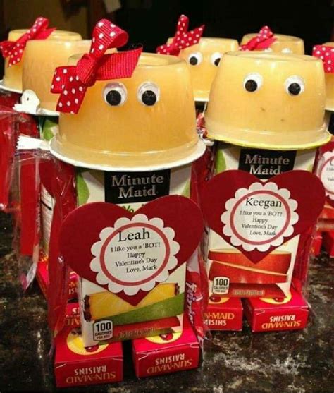 Pin by Emily Andrews on Valentines Day | Valentines robots, Valentines for kids, Valentines snacks