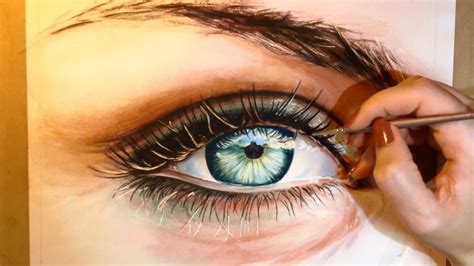 How To Paint A Realistic Eye Watercolor Portrait Tutorial Youtube