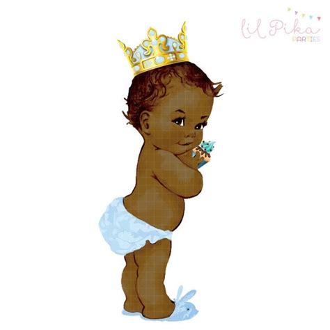 Vintage Baby Prince Birthday Clipart By Parteestry On Etsy