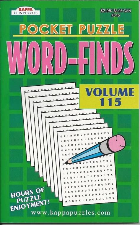 Pocket Puzzle Word Finds Vol 191 Kappa Word Search 43 Puzzles For Sale