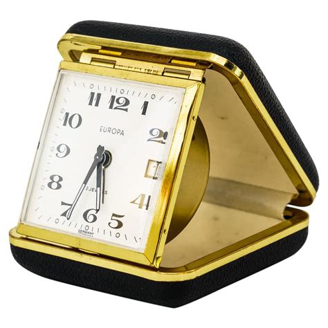Tiffany And Co Vintage Brass Atlas Travel Alarm Clock With Sleeper