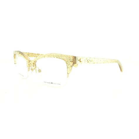Kate Spade Eyeglasses Lyssa 0w51 Gold Glitter 49mm