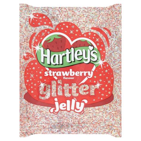 Hartleys Strawberry Glitter Crystal Jelly 100g From Ocado