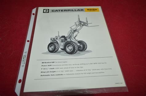 Caterpillar 922b Log Wheel Loader For 1968 Dealers Brochure Dcpa11 Ebay