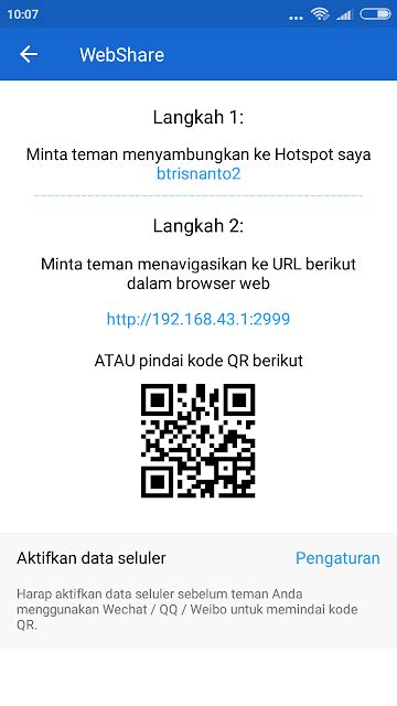 It is an app which is used to send and receive files between different devices including android, ios, windows phone, and pc. Cara Transfer File / Berkas dari HP Android ke PC lewat Wifi Hotspot