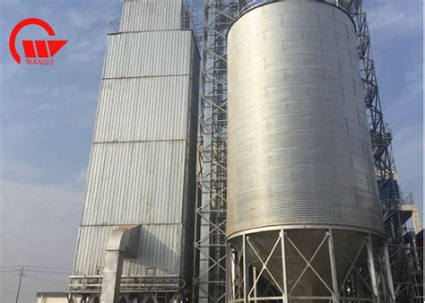 Vertical 20 10000t Metal Silos For Grain Storage Hot Dip Galvanized Grain Silo