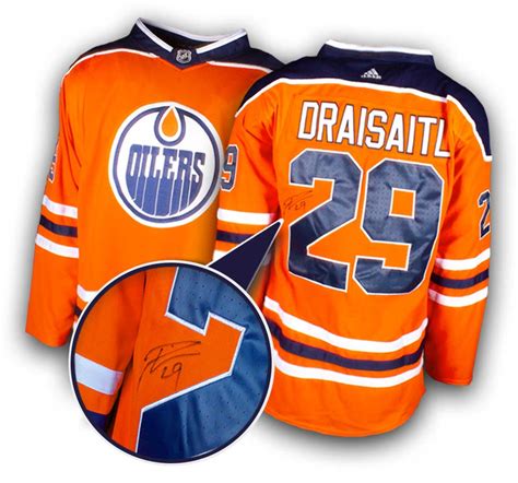 Die bezeichnung ´trikot´ leitet sich ab vom französischen wort ´tricoter´, was ins deutsche übersetzt. Leon Draisaitl #29 Edmonton Oilers NHL Eishockey Spieler ...