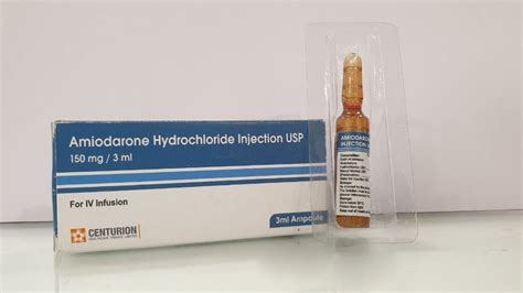 Amiodarone Hydrochloride Injection 150mg 3ml Prescription At Best