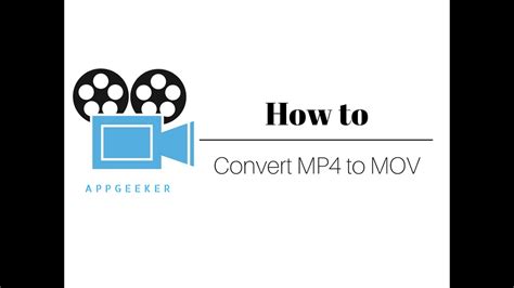 how to convert mp4 videos to mov for playing on mac step by step guide youtube