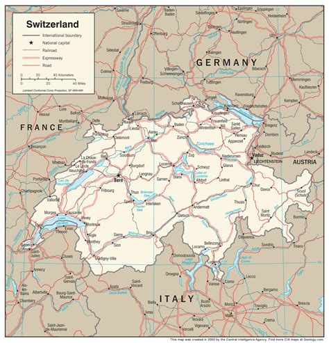 Switzerland On World Map