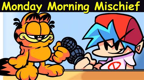 Friday Night Funkin Monday Morning Mischief Vs Garfield Full Week