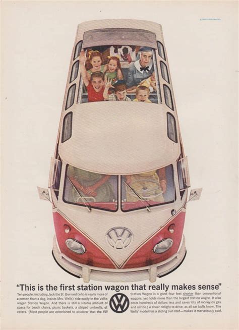 A Smarter Way To Go Volkswagen Station Wagon Ad 1959 1960 Ny