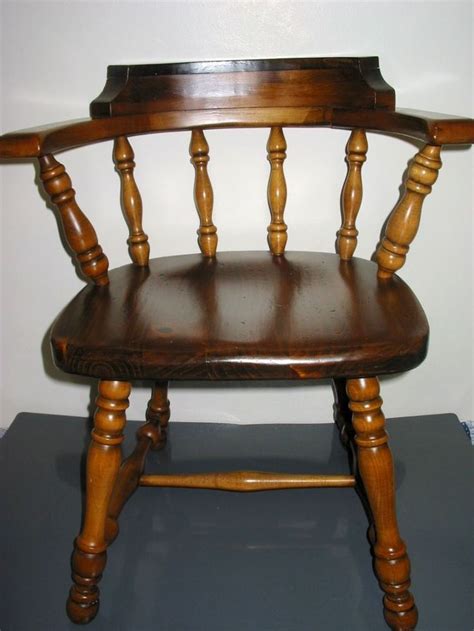 Get the best deals on wood chairs. Vintage Ethan Allen Wood Antiqued Pine Old Tavern Dining ...