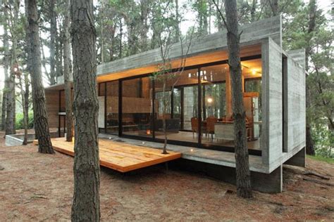 Beautiful Concrete Glass Cabin Concrete House Modern Cabin