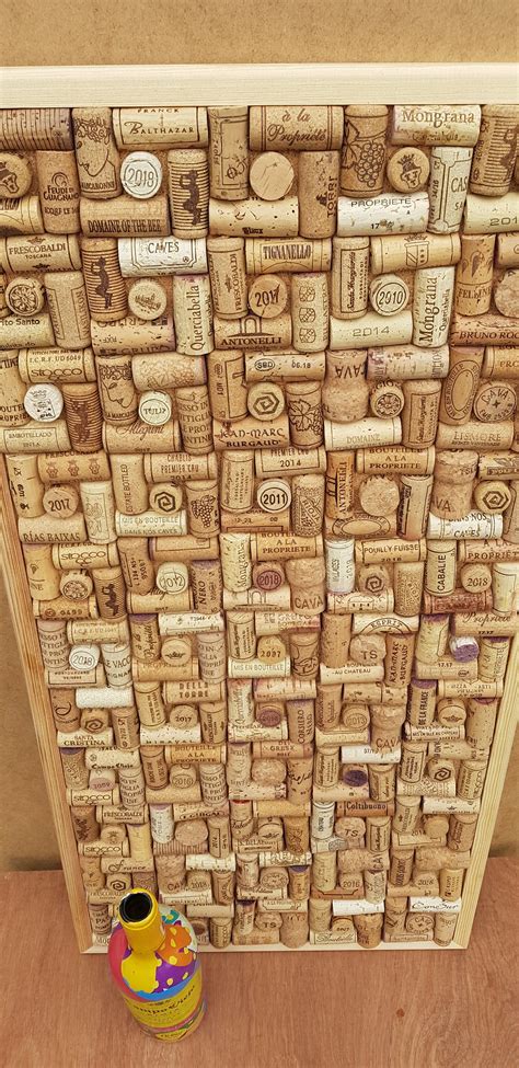 Cork Notice Pin Board Hand Crafted From Re Cycled Wine Corks Etsy