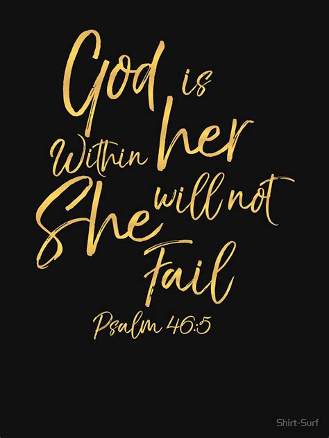 God Is Within Her Quote God Is Within Her She Will Not Fall Psalm