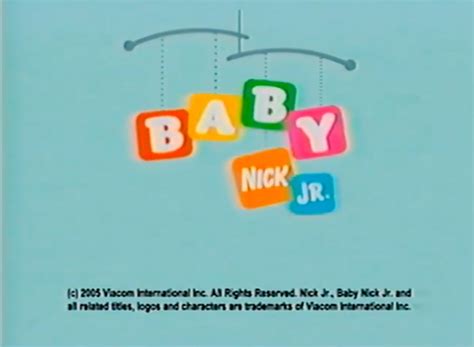 Baby Nick Jr Audiovisual Identity Database