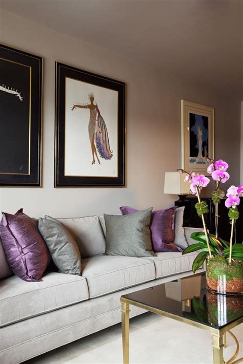 A highly decorative piece of furniture that sparkles like a starry sky. How To Use Purple In Stunning Looking Living Rooms