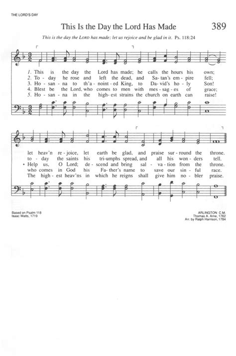 Trinity Hymnal Rev Ed 389 This Is The Day The Lord Has Made