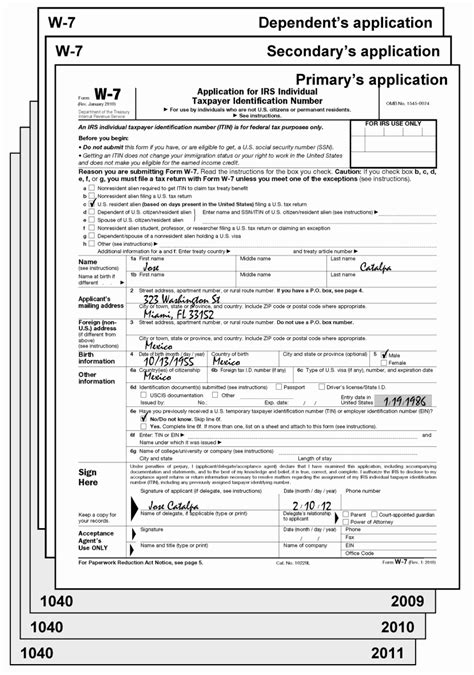 Request for transcript of tax return. Application For Irs Individual Taxpayer Identification Number
