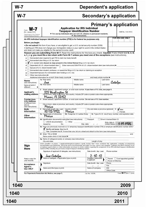 Understanding irs taxpayer identification numbers is helpful when starting a business. Application For Irs Individual Taxpayer Identification Number