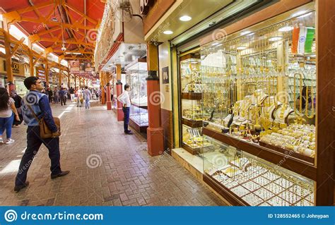 The Gold Souk Or Market In Dubai City Deira United Arab Emirates Editorial Image Image Of