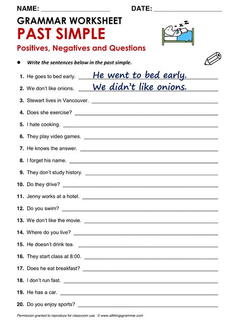 Quiz Past Simple English Esl Worksheets For Distance Learning And