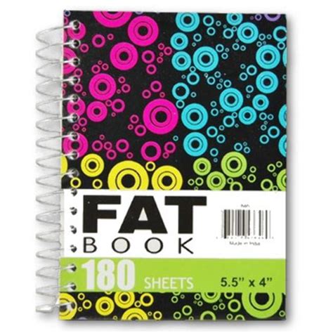 Ddi 1853317 Fat Spiral Notebook 180 Sheets Case Of 48