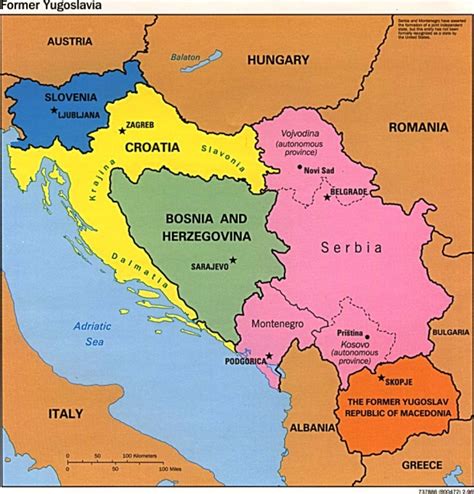Mapas Politico De Serbia