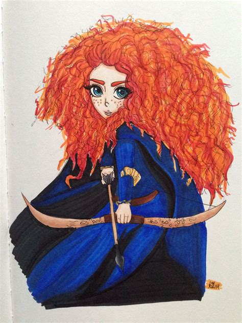 I Finished Merida From Brave Cool Drawings Artwork Art