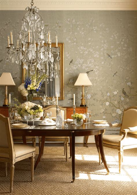 Gracie De Gournay Handpainted Wallpaper Dining Room The Glam Pad
