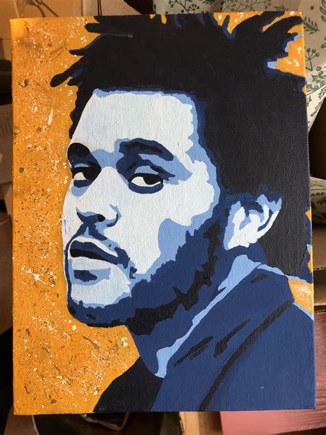 Magical, meaningful items you can't find anywhere else. The Weeknd pop art painting | Pop art drawing, Singer art, Pop art canvas