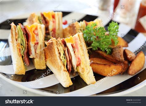 Breakfast Club Sandwich Chips Stock Photo 364203887 Shutterstock