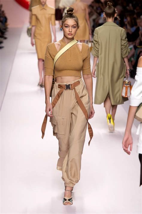 Gigi Hadid Walks The Runway For Fendi Fashion Show Summer Spring During Milan Fashion Week